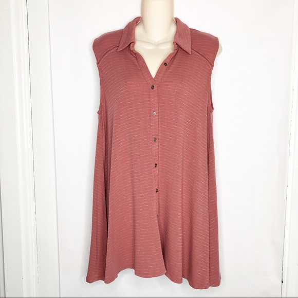 Everleigh Anthropologie Mauve Swing Tunic - Picture 1 of 8